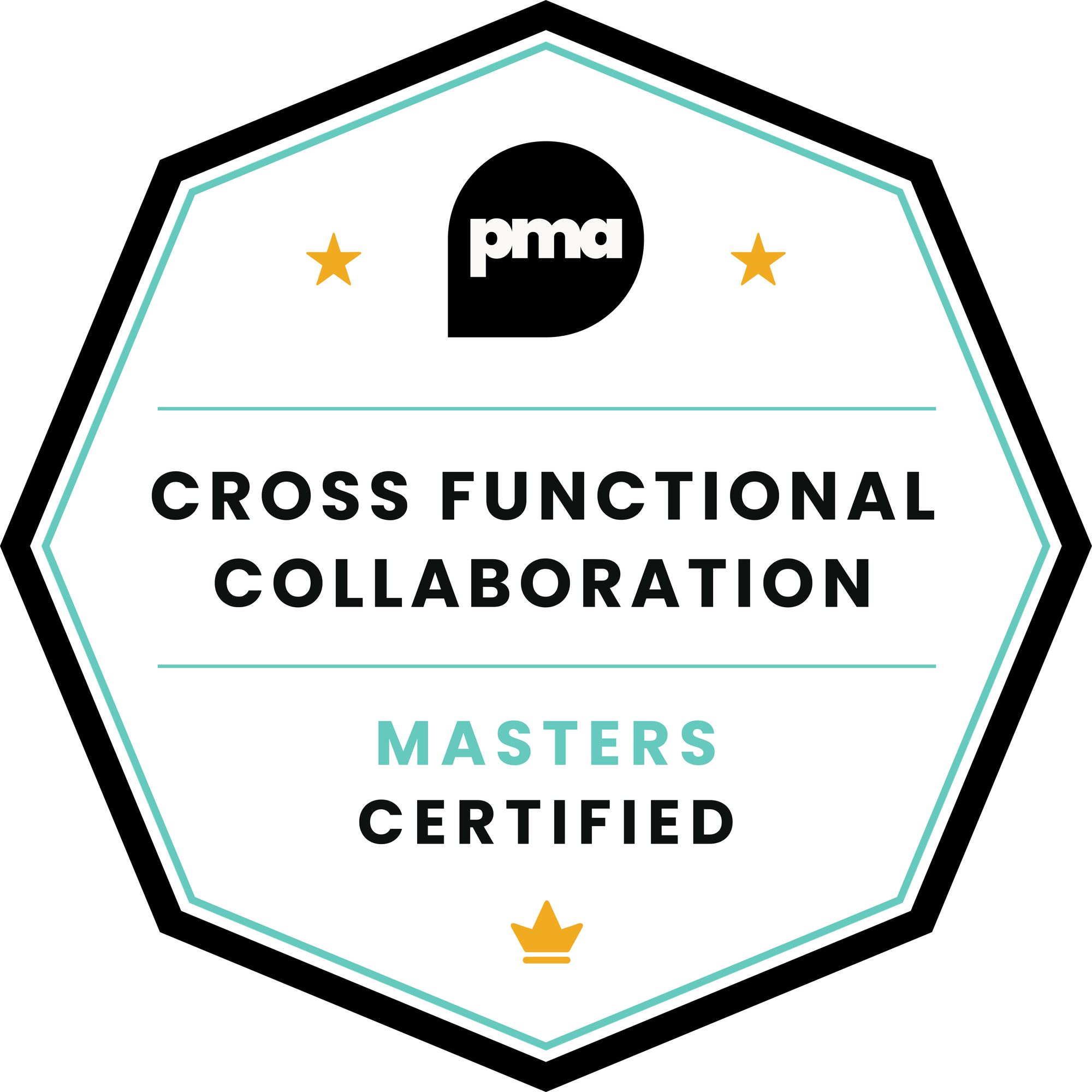 PMA Masters Cross Functional Collaboration Badge