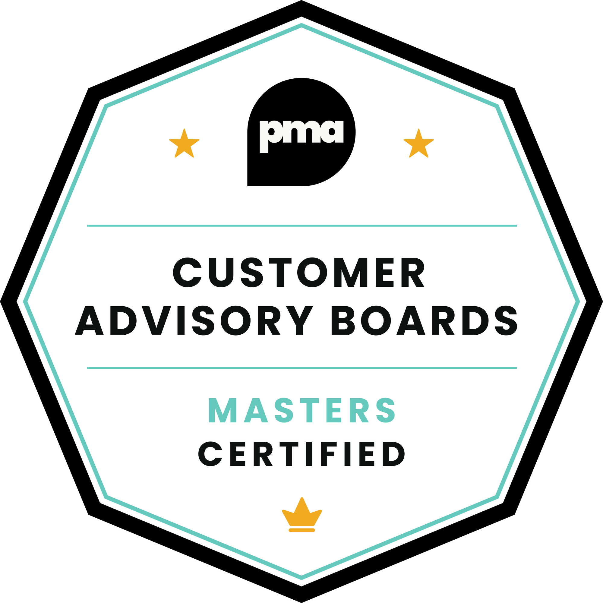 PMA Masters Customer Advisory Boards Badge