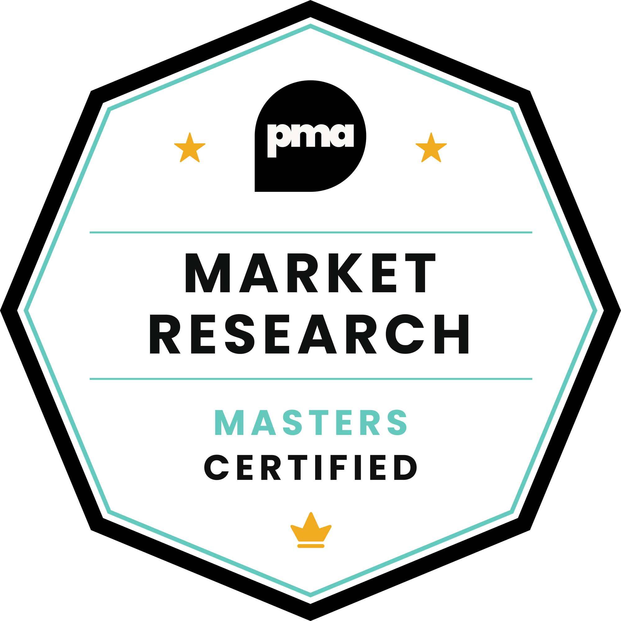 PMA Masters Market Research Badge