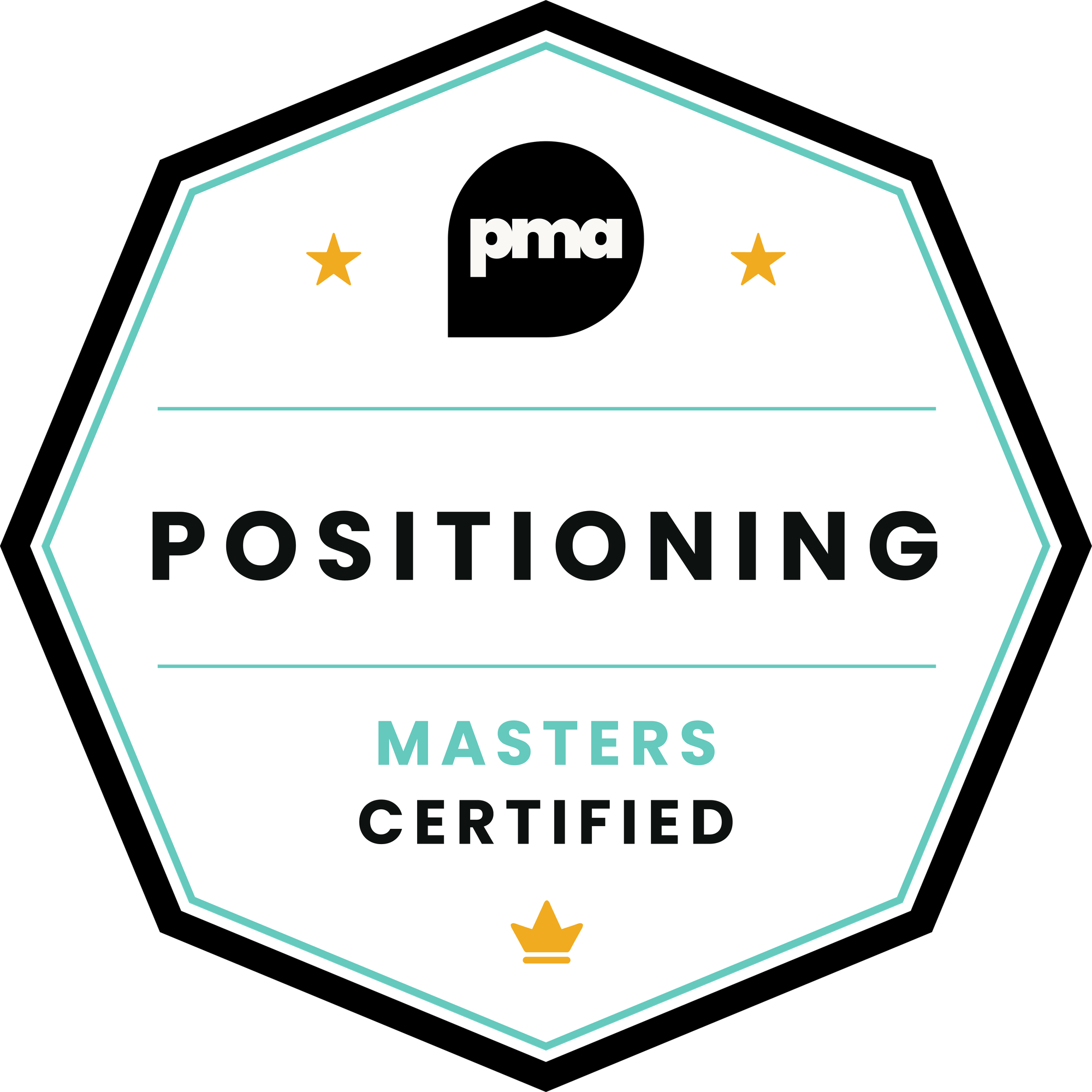 PMA Masters Positioning Badge
