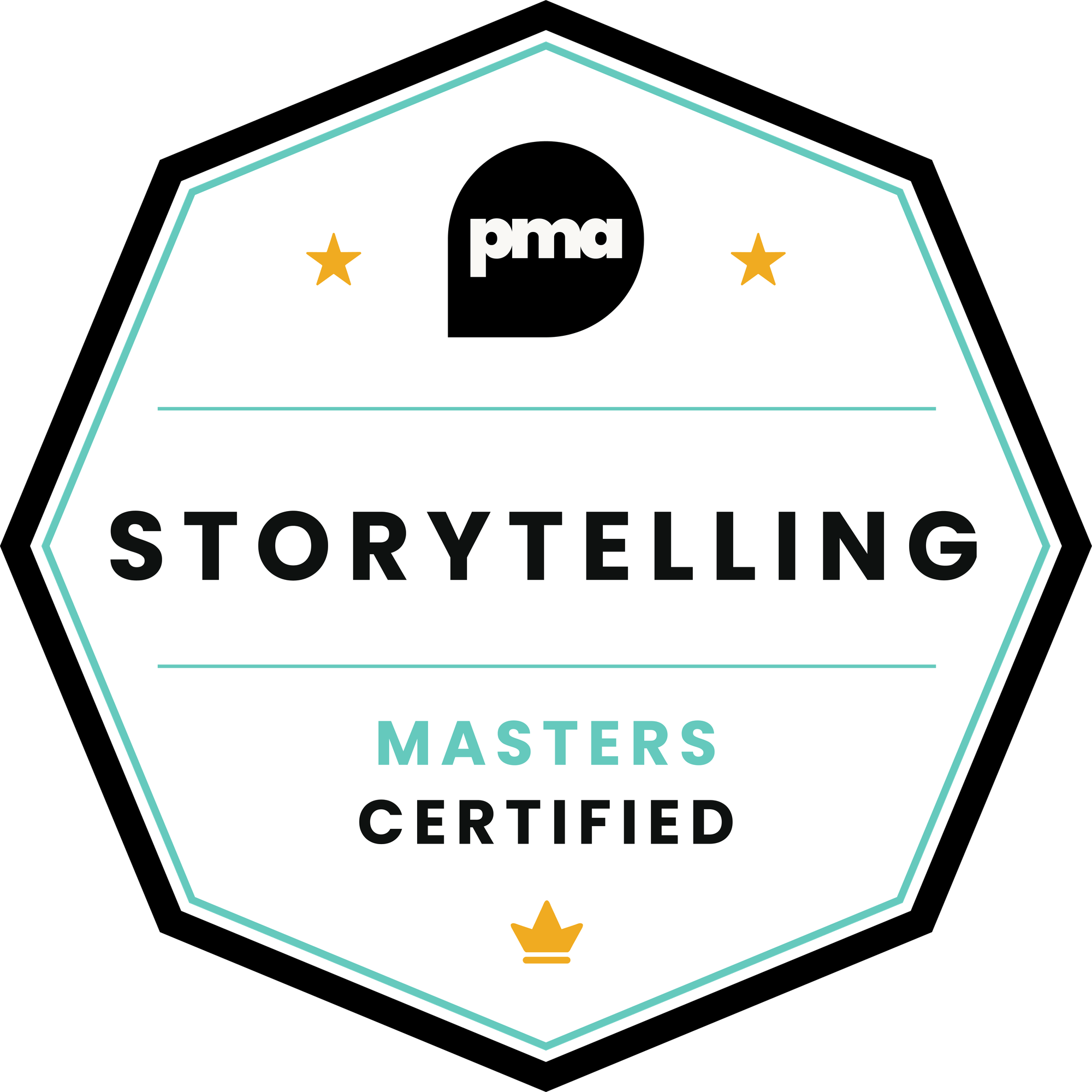 PMA Masters Storytelling Badge
