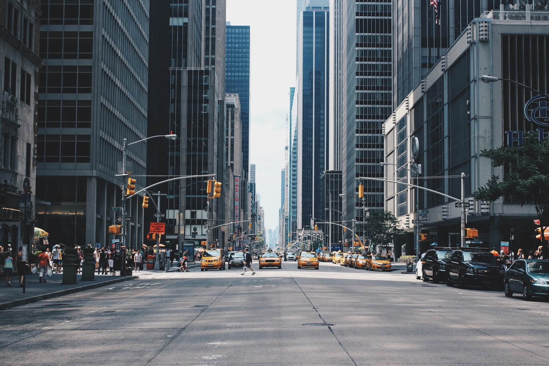 Image of New York Midtown street. 