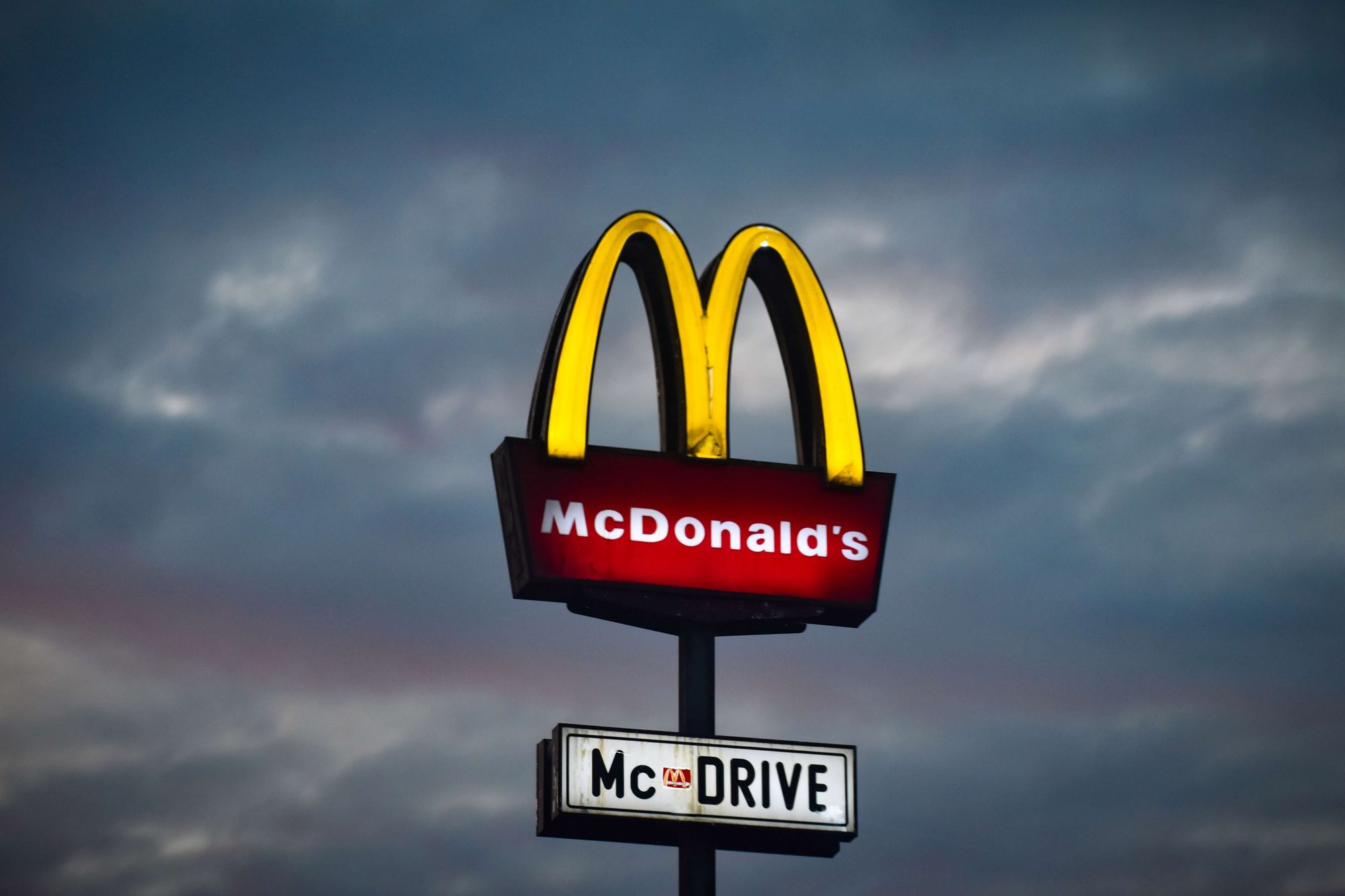 Image of a McDonald's sign.