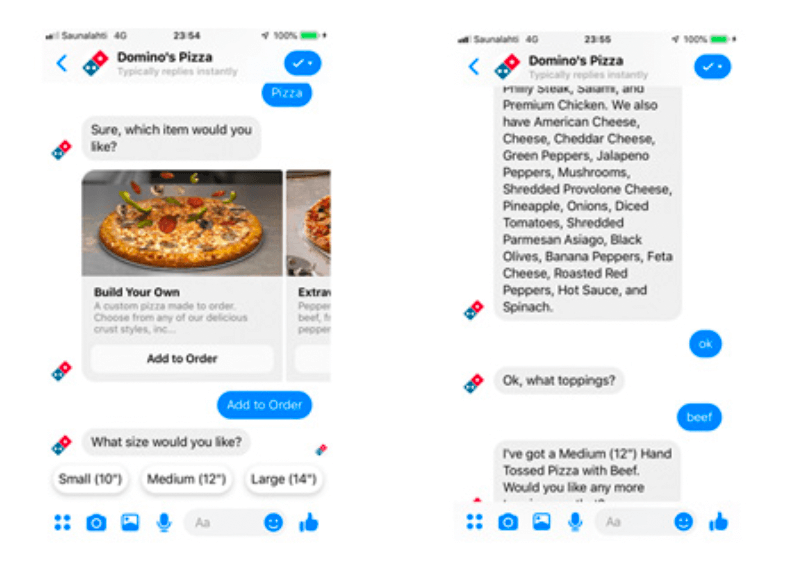 Chatbots are arguably the most recognizable form of in-app messaging, with many companies embedding the feature into their website.