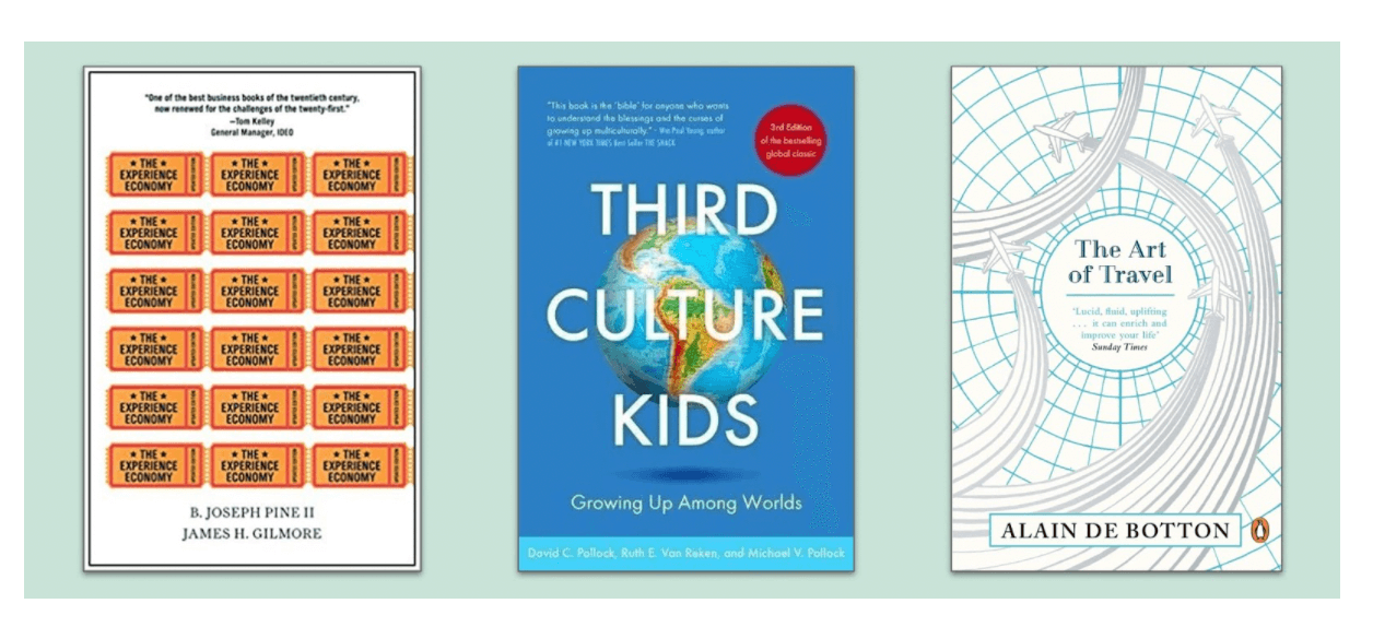 When we started, we looked to social science, we looked to qualitative insights about travel and why people travel and we were in good company with very clever books.  We looked at the experience economy, third culture kids, the new demographic that grows up without borders, and we looked at the art of travel, which is why do people travel?