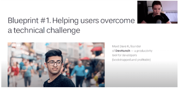 Helping users overcome a technical challenge