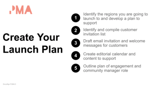 Create your launch plan.