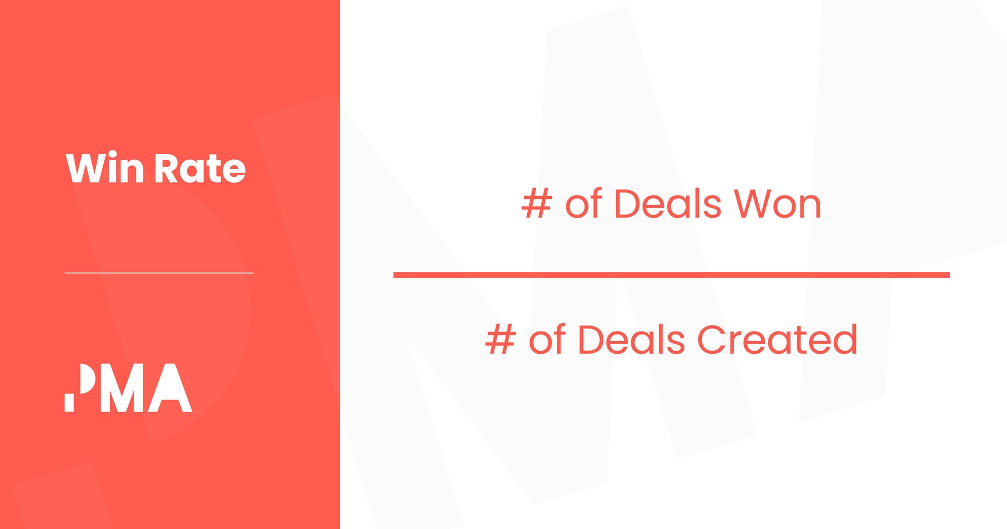 Win rate is arguably the most important sales pipeline metric as it measures what proportion of leads converted into customers.