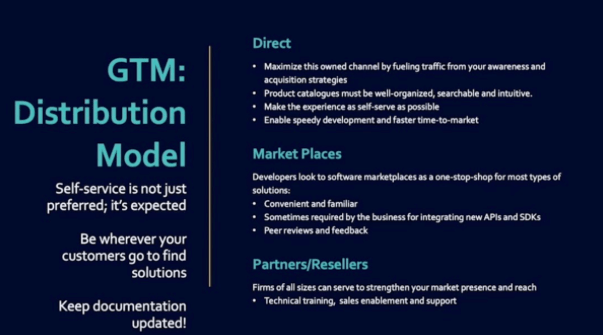 GTM: distribution model.