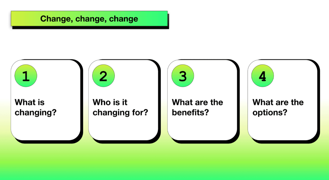 The change migration framework