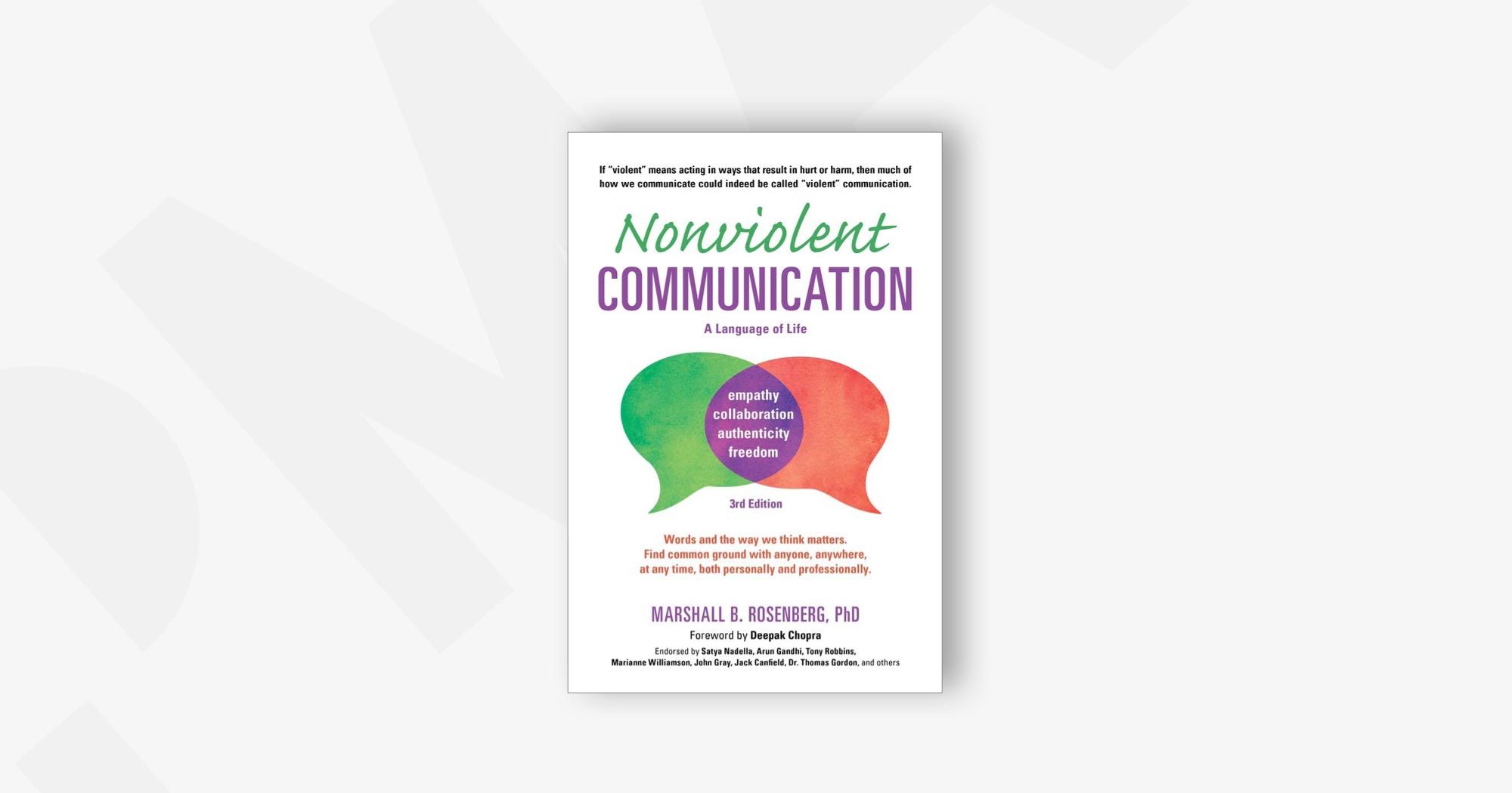 Nonviolent Communication – A Language of Life: Life-Changing Tools for Healthy Relationships – Marshall Rosenberg