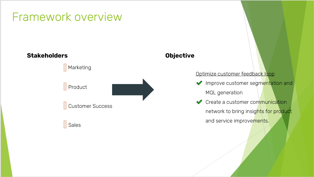 Stakeholders and key objectives