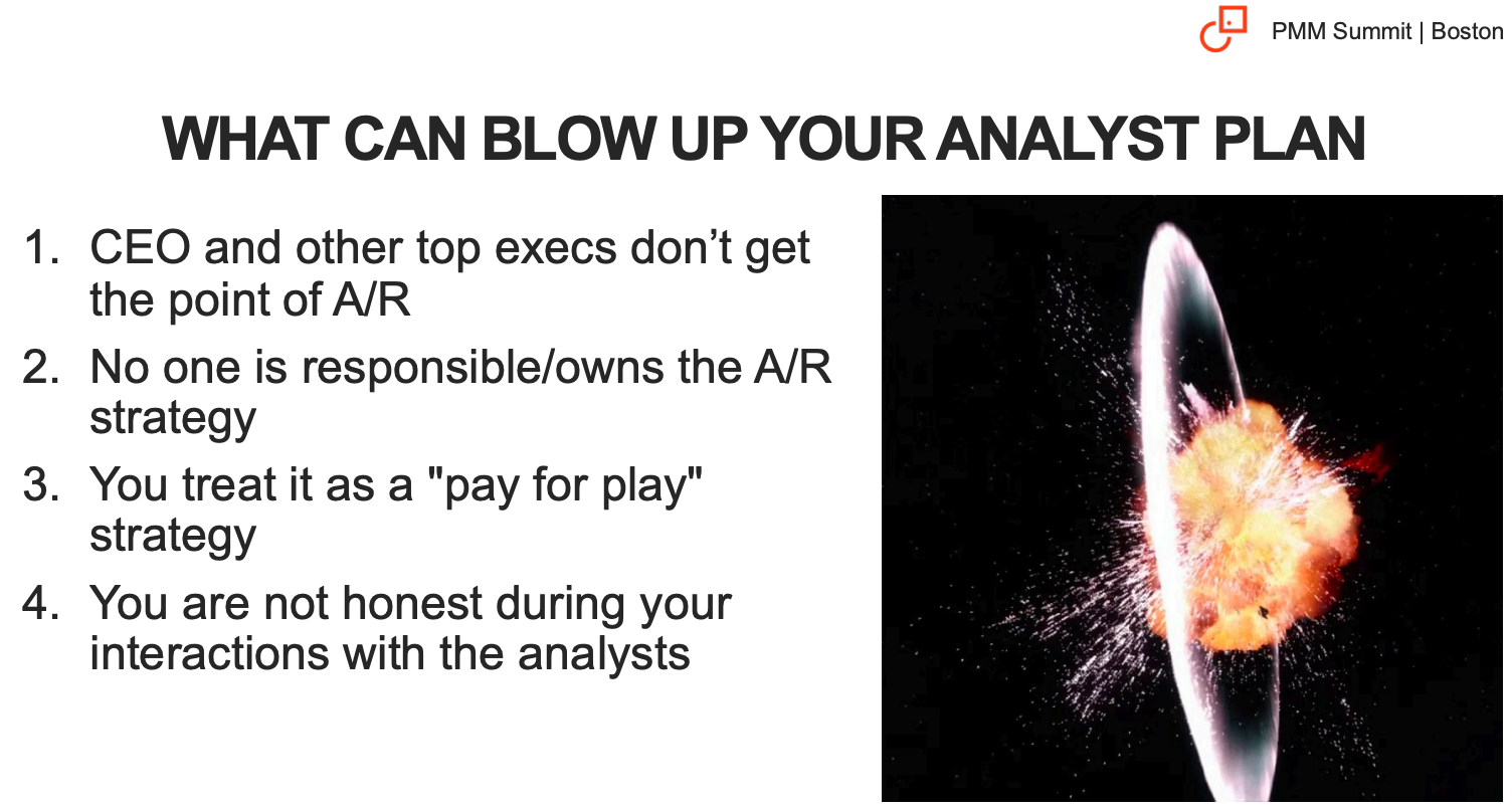 What can blow up your analyst plan.