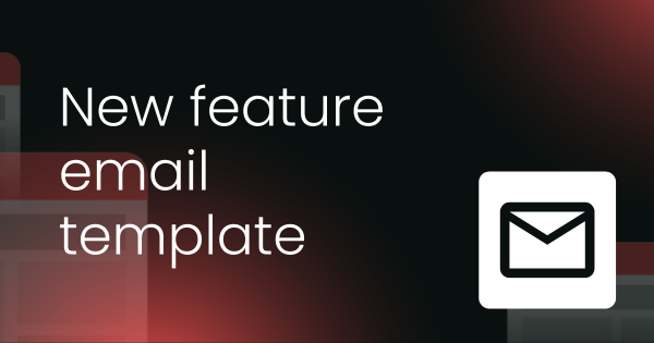 New product features email template