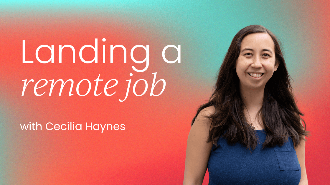 Landing a remote  product marketing job