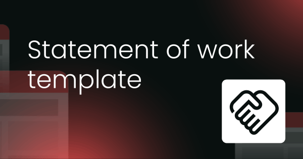 Statement of work template for product marketing consultants