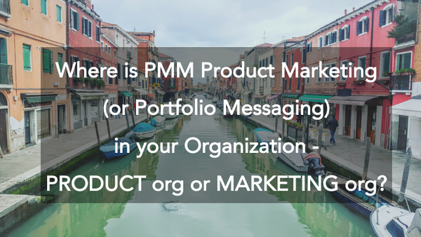 Where is Product Marketing (or Portfolio Messaging) in your organization?