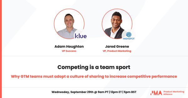 Competing is a team sport [webinar]