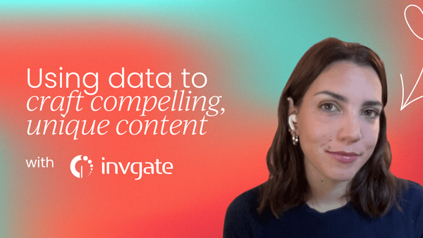 Using internal data to craft 
  compelling, unique content